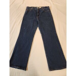 Levi 512 Women's Mid Rise Bootcut Blue Denim Jeans Size 18 Short  Rugged Cowgirl